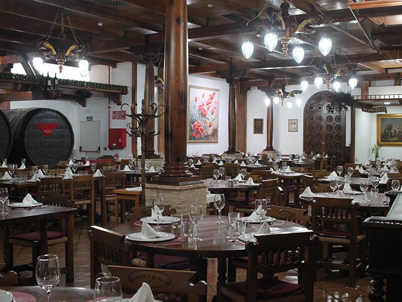 Sala del asador de Madrid